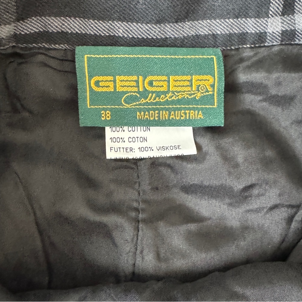 Geiger Australia Vintage Plaid Skirt Mittens Hats winter thom browne 50s mid - Picture 7 of 10